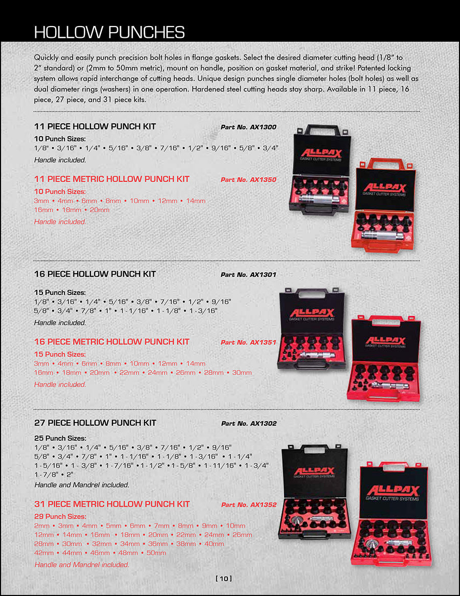 Hollow Punch Kit Parts Flyer Thumbnail
