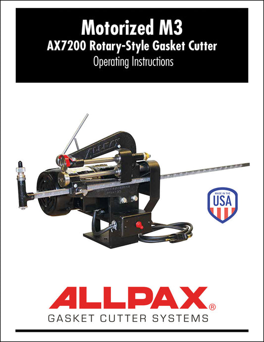Motorized M3 Rotary-Style Gasket Cutter Operating Manual Thumbnail
