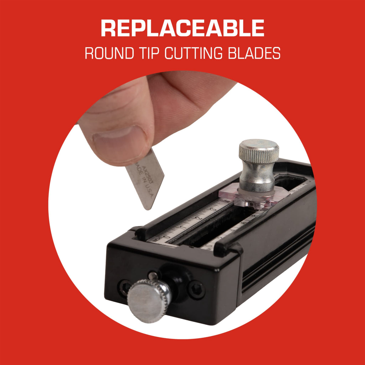 Compact Cutter Replaceable Cutting Blades - Round Tip