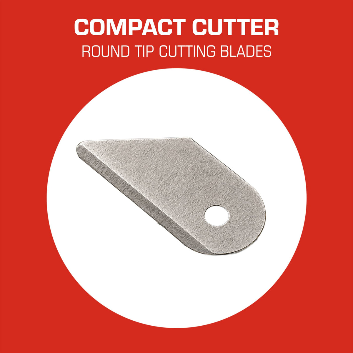 Compact Cutter Cutting Blades - Round Tip