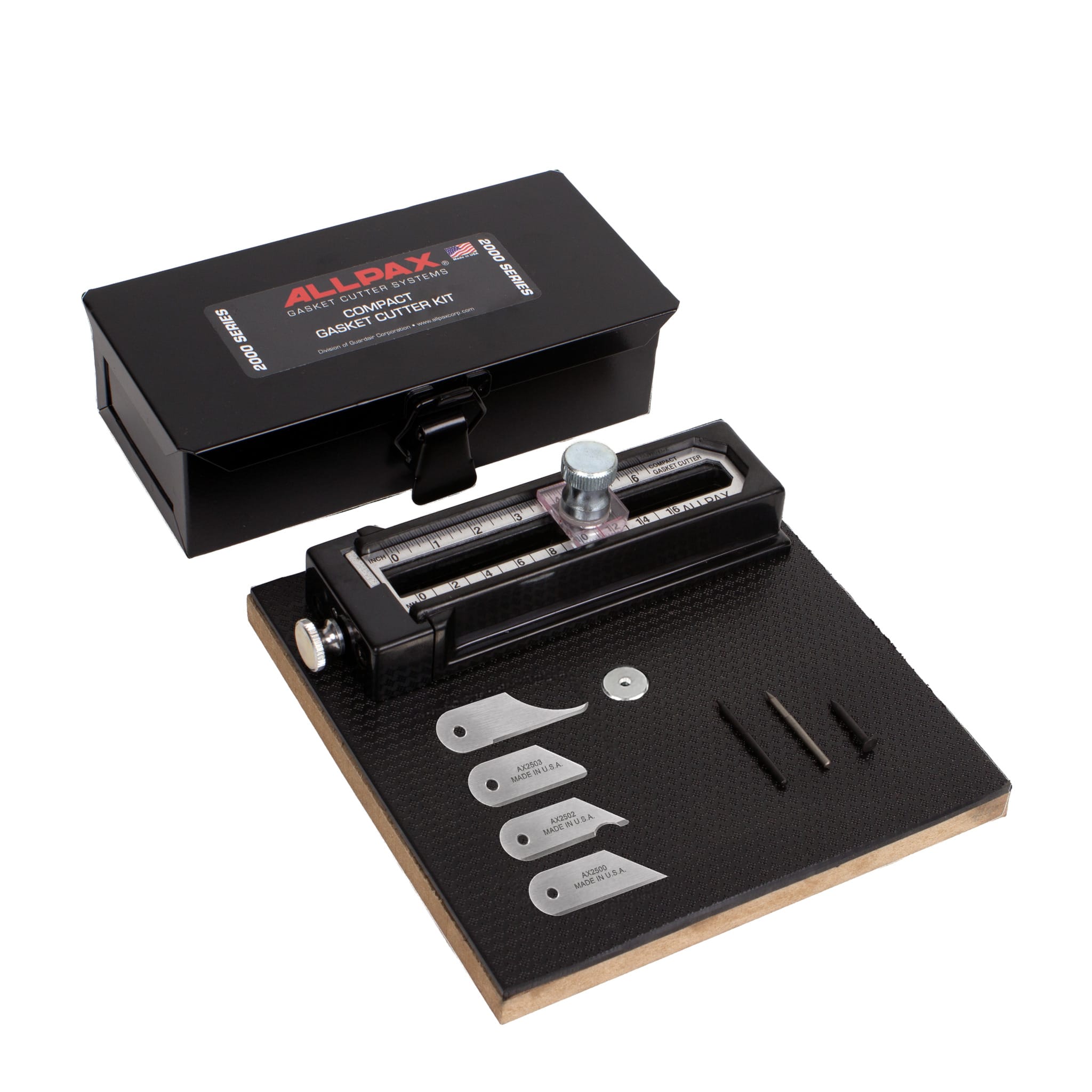 Compact Gasket Cutter Kit w/ Board - 0 to 6" (OD) (AX2010)
