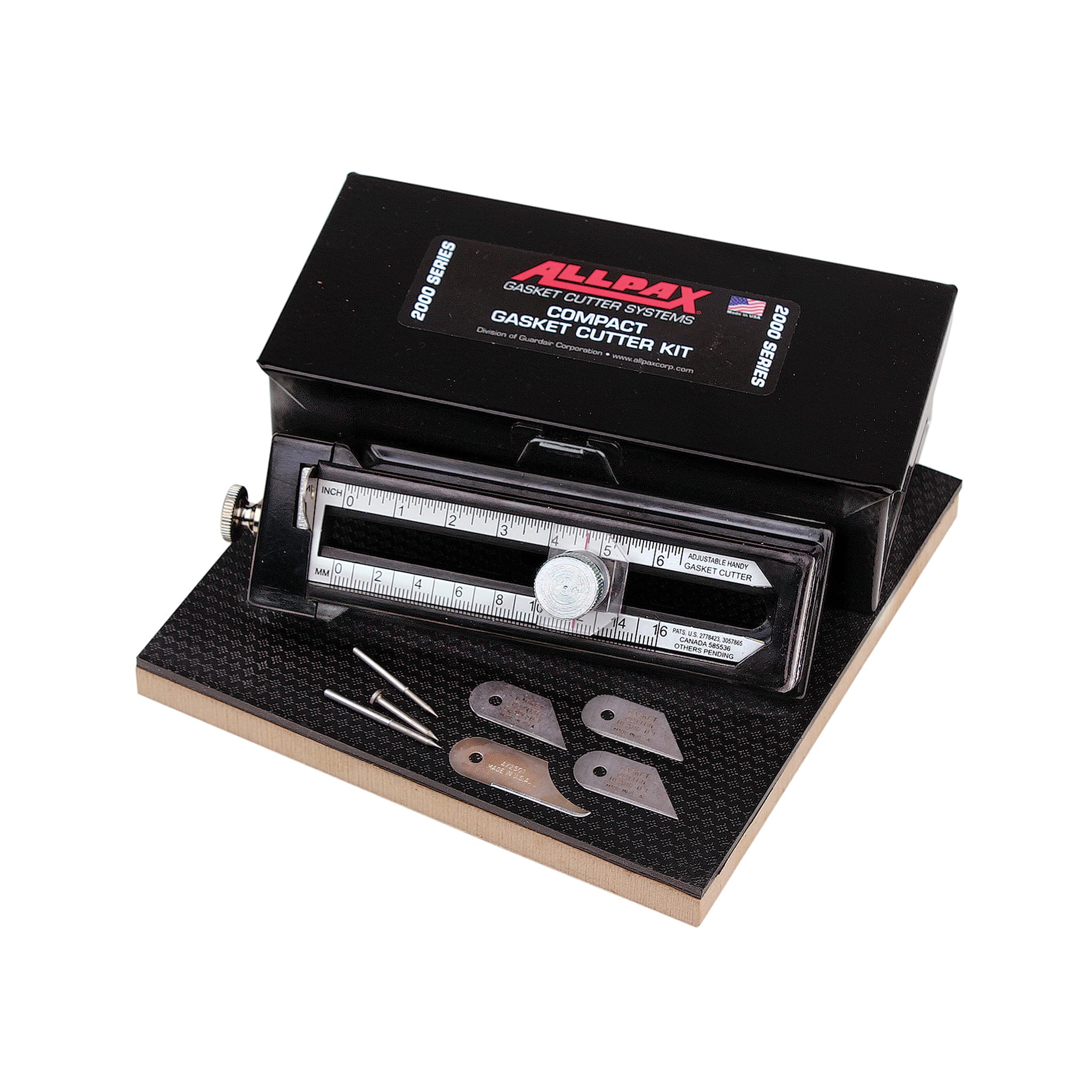 Compact Standard Gasket Cutter Kit w/ Board - 0 to 6" (OD) (AX2010)