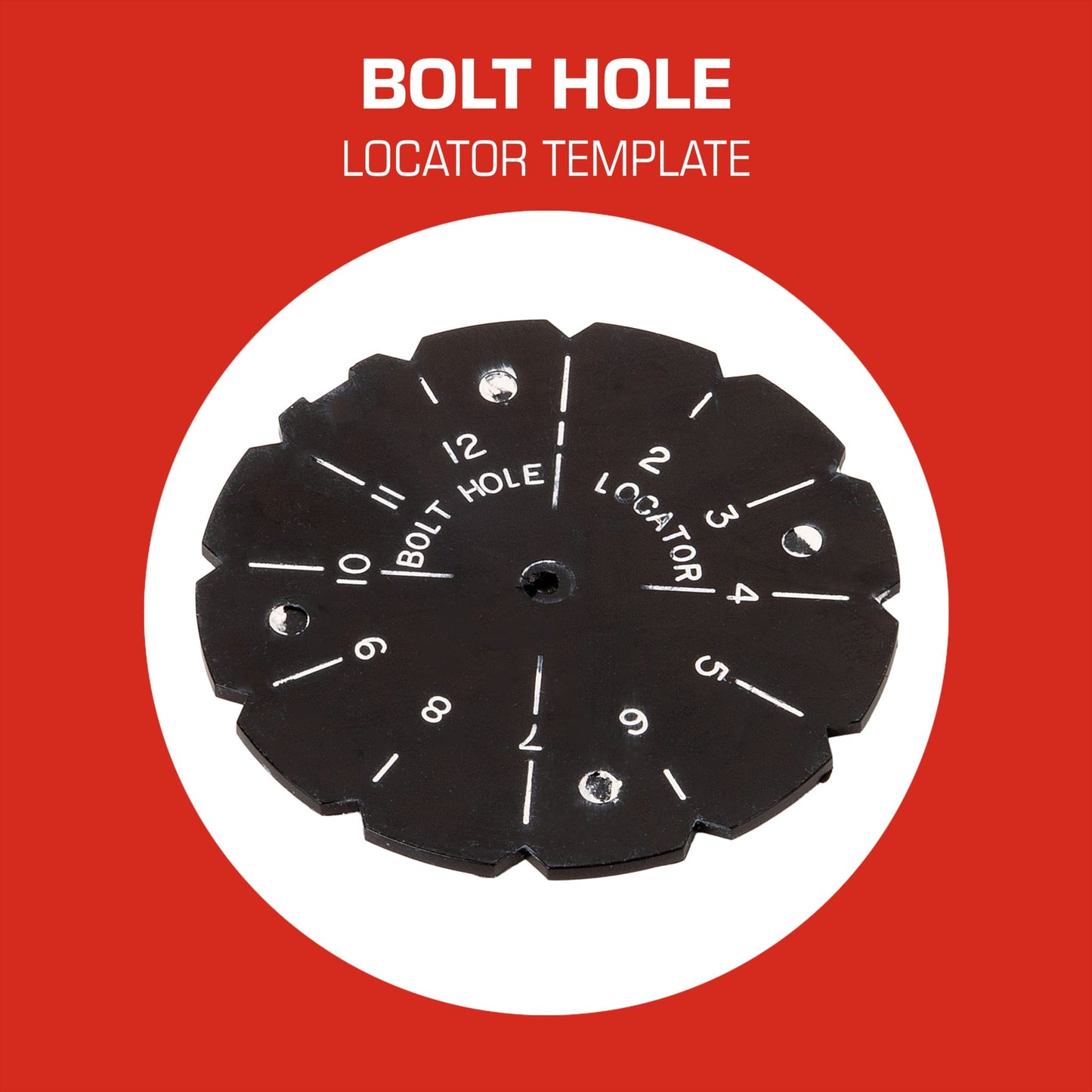 Heavy-Duty Gasket Cutter Kit Bolt Hole Locator Template