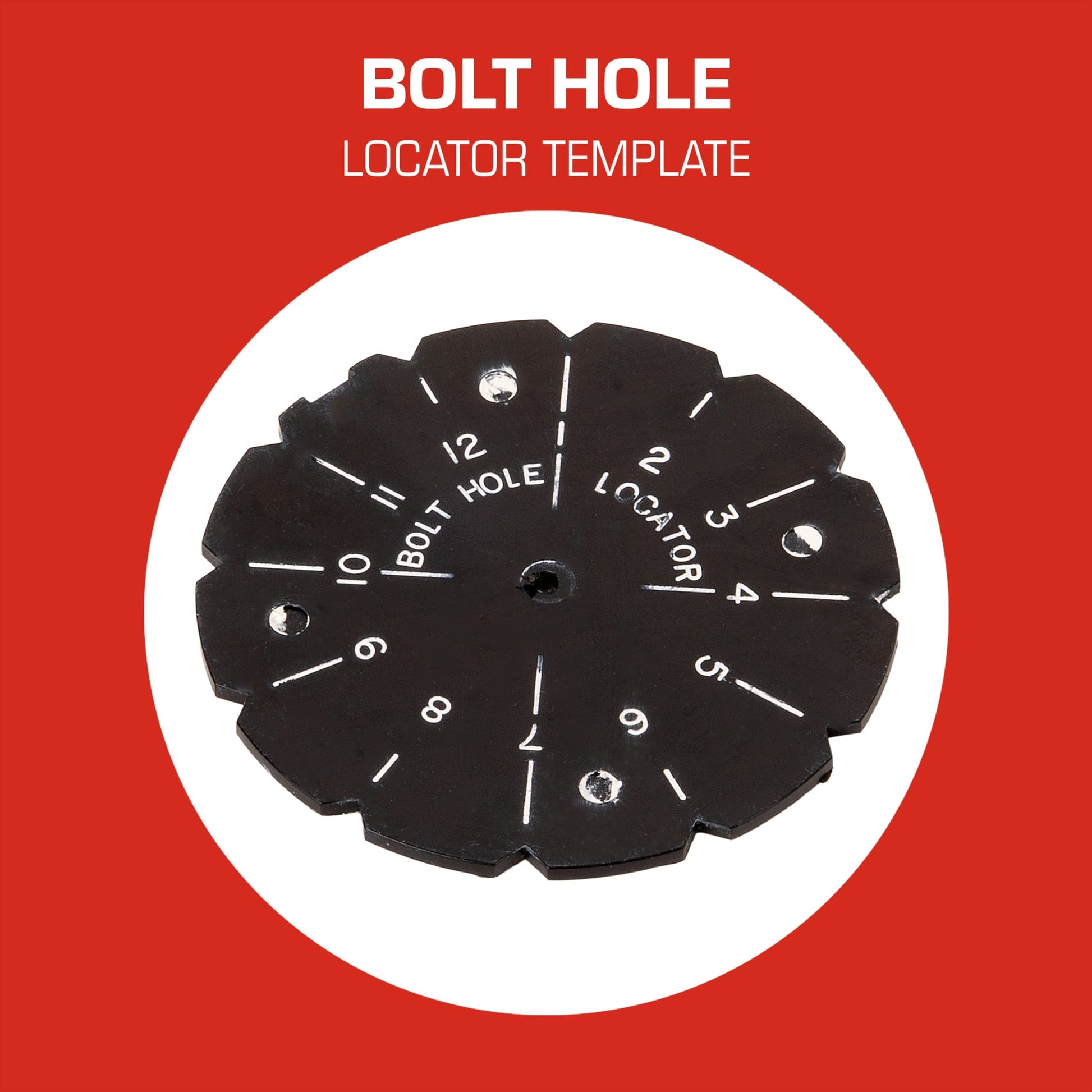 Heavy-Duty Gasket Cutter Kit Bolt Hole Locator Template