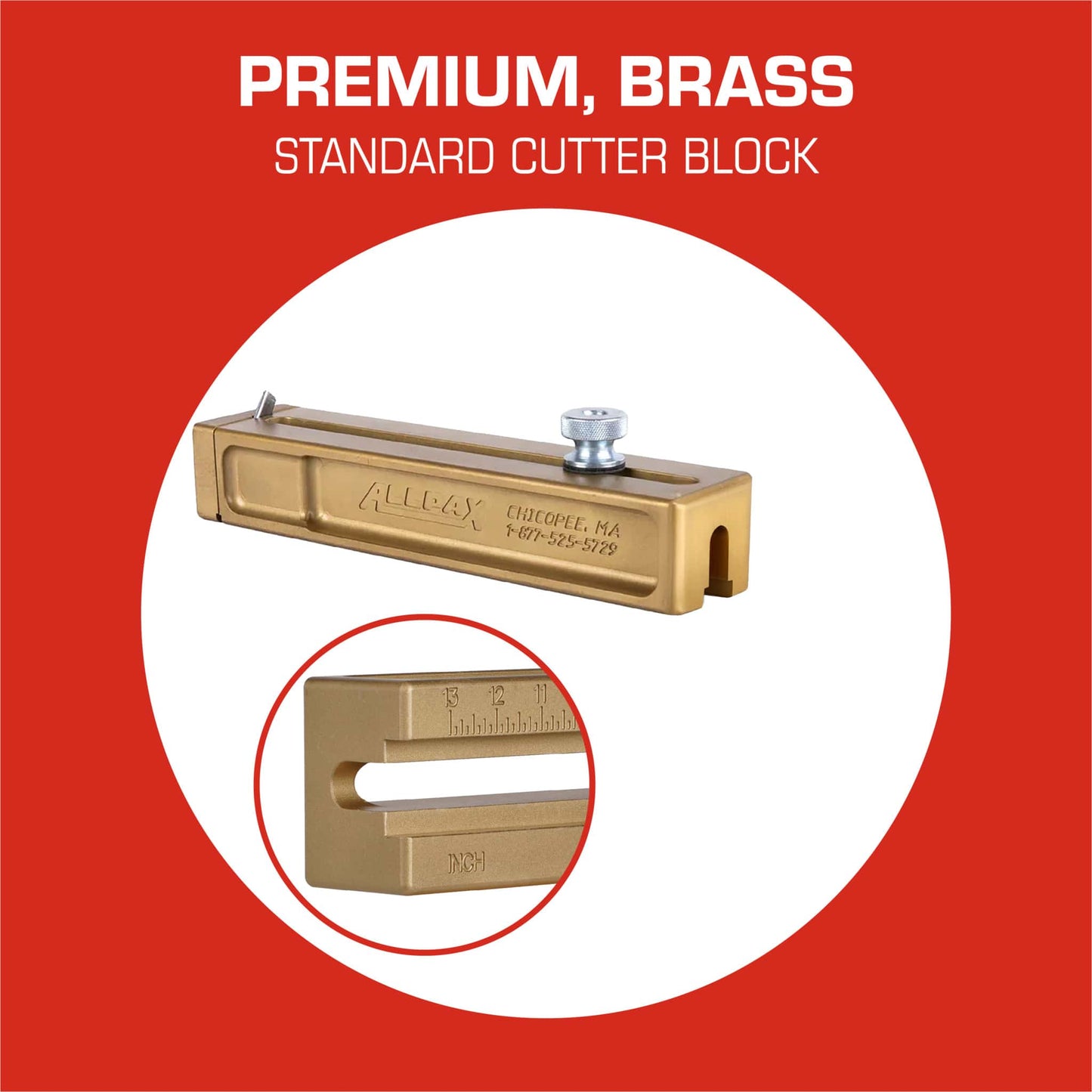 Heavy-Duty Gasket Cutter Kit Premium Brass Standard Cutter Block