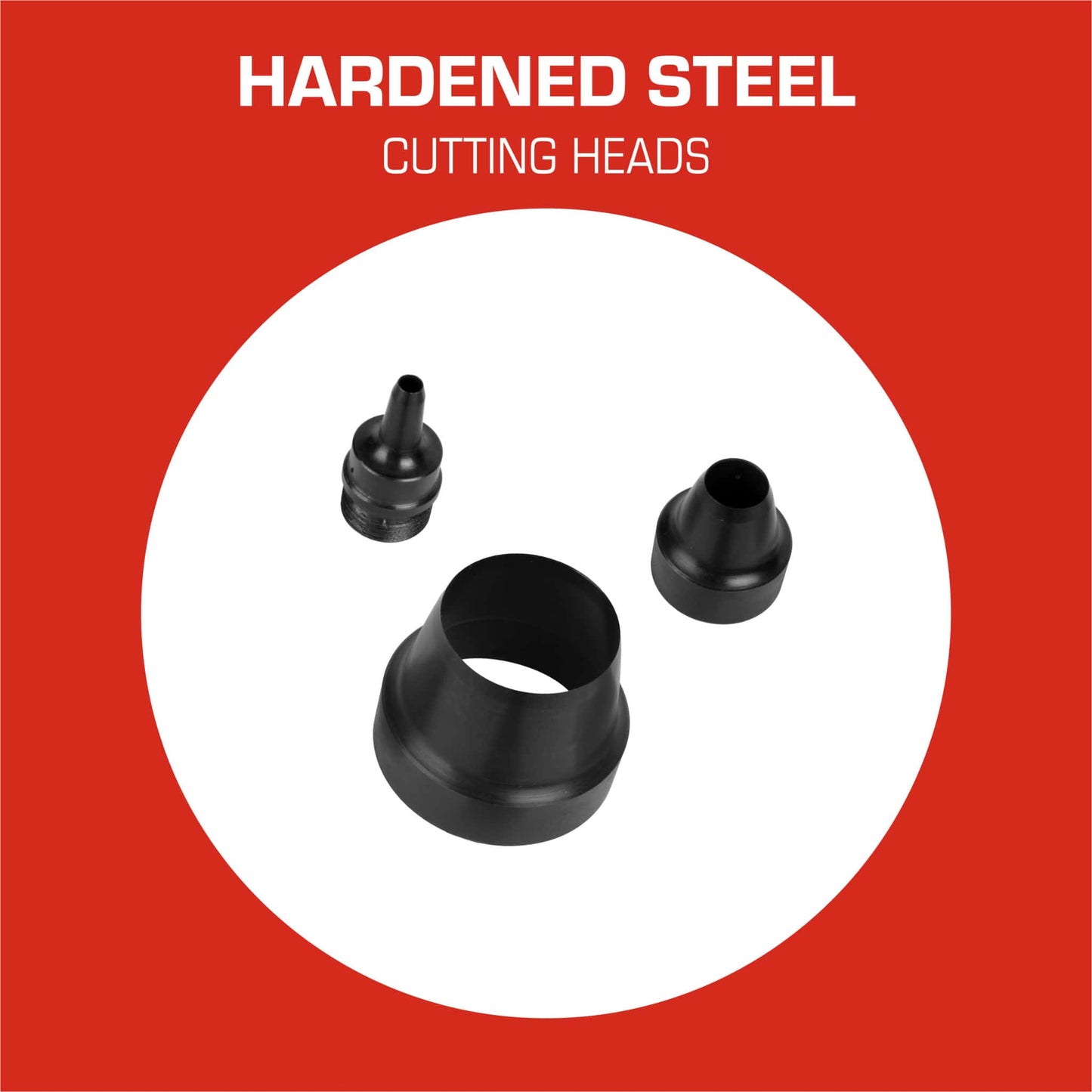 Hollow Punch Kit - Hardened Steel Cutting Heads