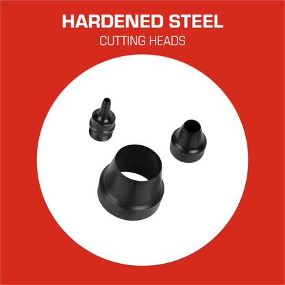 Hollow Punch Kit - Hardened Steel Cutting Heads