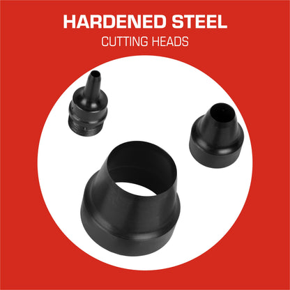 Hollow Punch Kit - Hardened Steel Cutting Heads