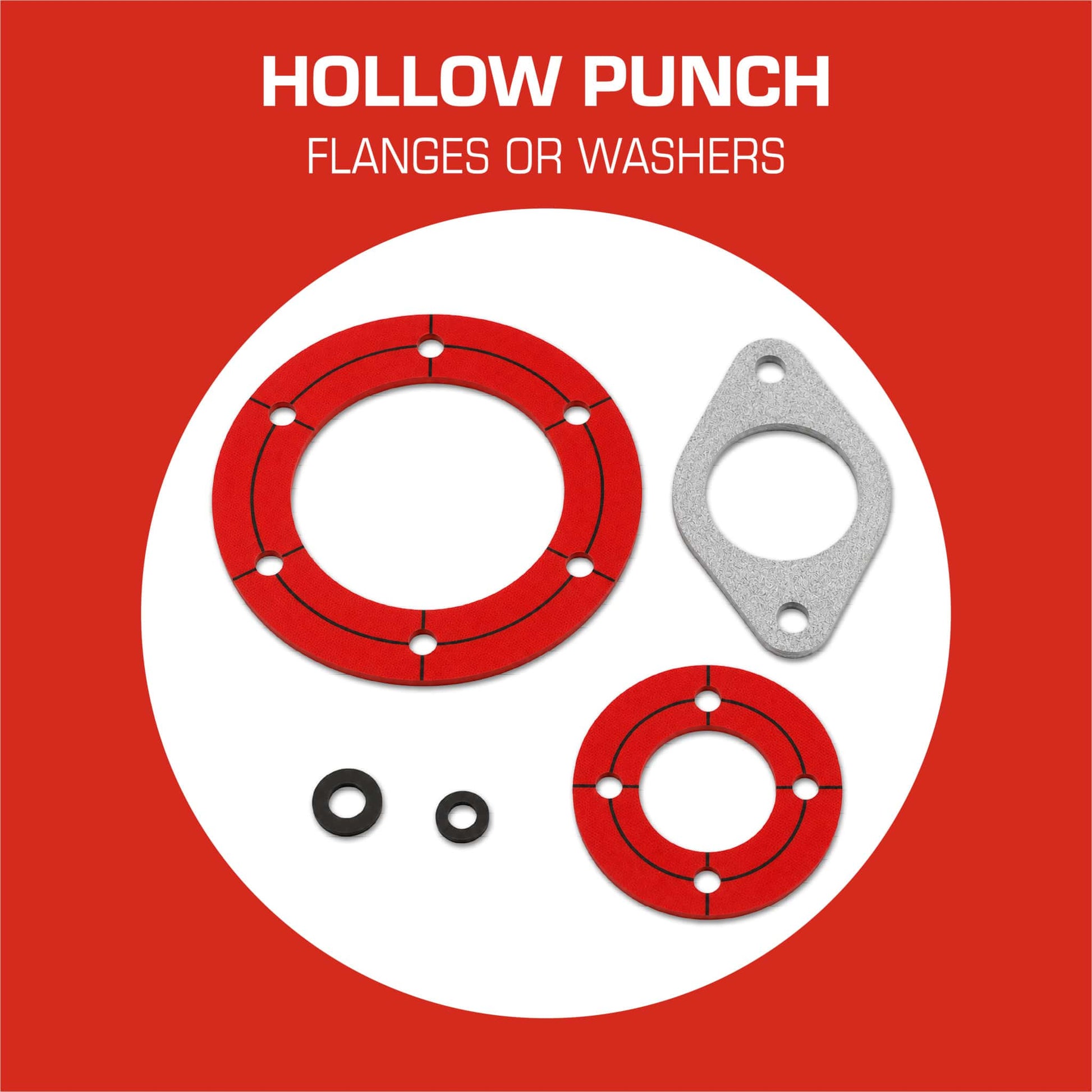 Hollow Punch Kit - Flanges or Washers