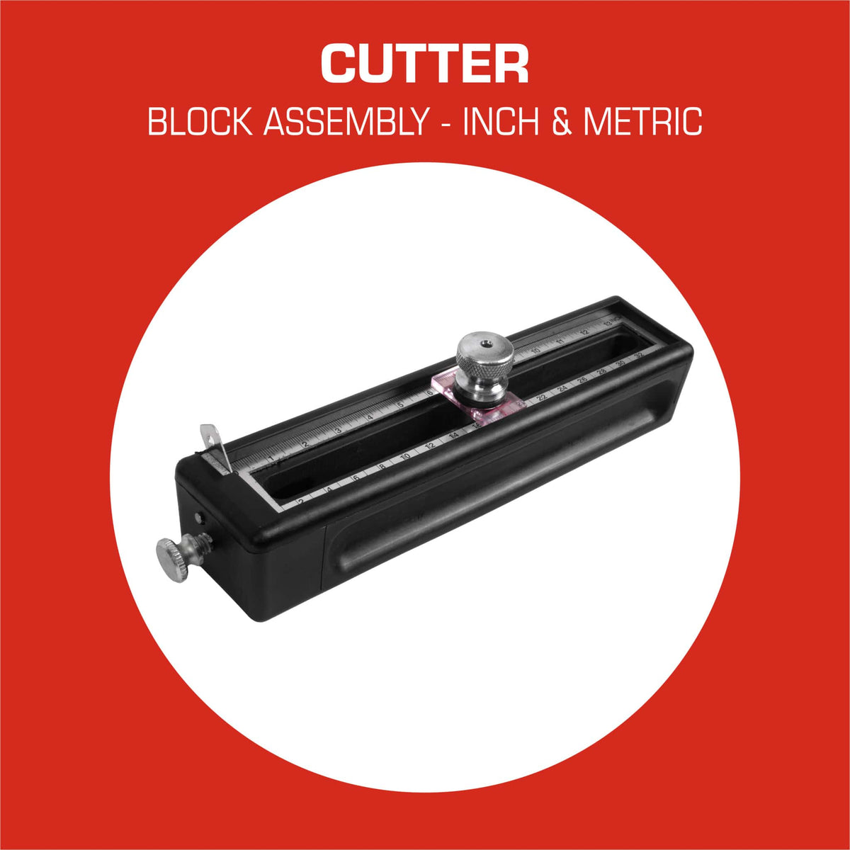Light-Duty Gasket Cutter Kit Cutter Block Assembly - Inch & Metric
