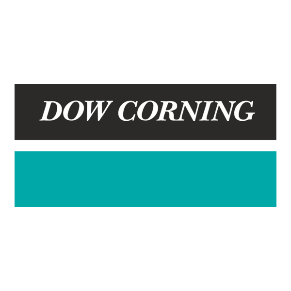 Dow Corning logo with black and teal colors on a white background