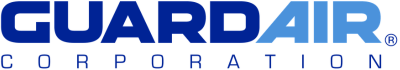 Guardair Corporation logo in blue and white