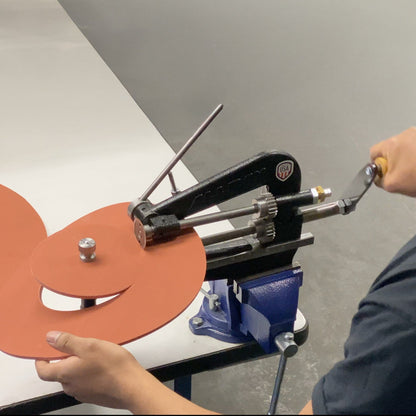 M3 Rotary-Style Gasket Cutter in Use